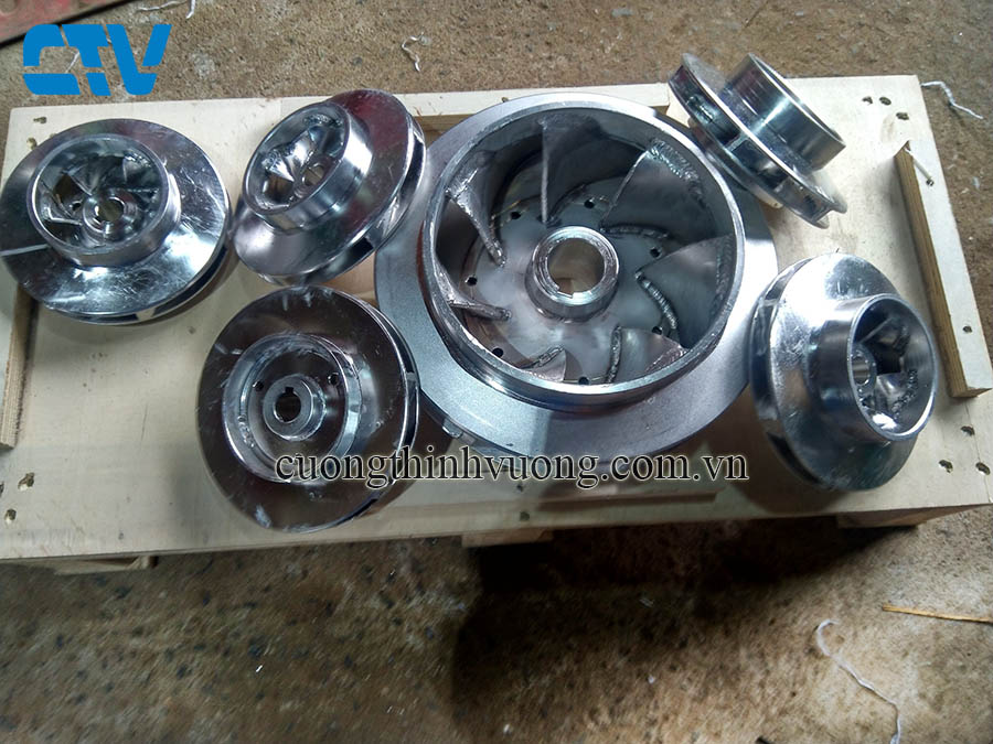 CTV - GIA CÔNG CÁNH MÁY BƠM THEO YÊU CẦU GANG, ĐỒNG, INOX
