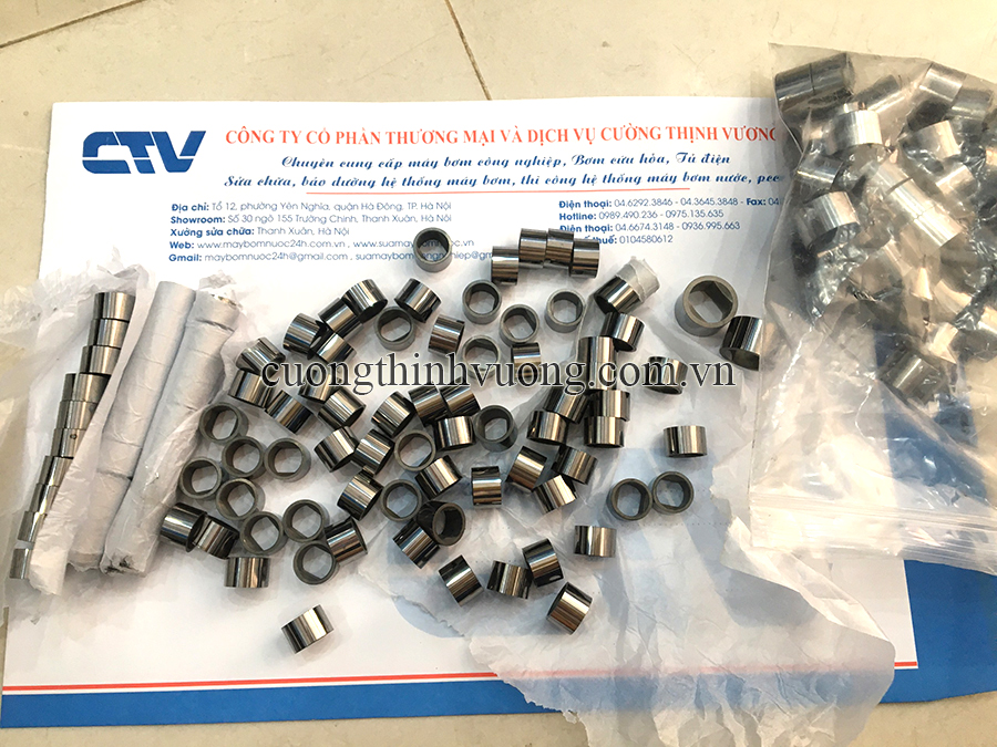 Sửa bơm trục đứng bị hỏng bạc bơm (bạc dẫn hướng)