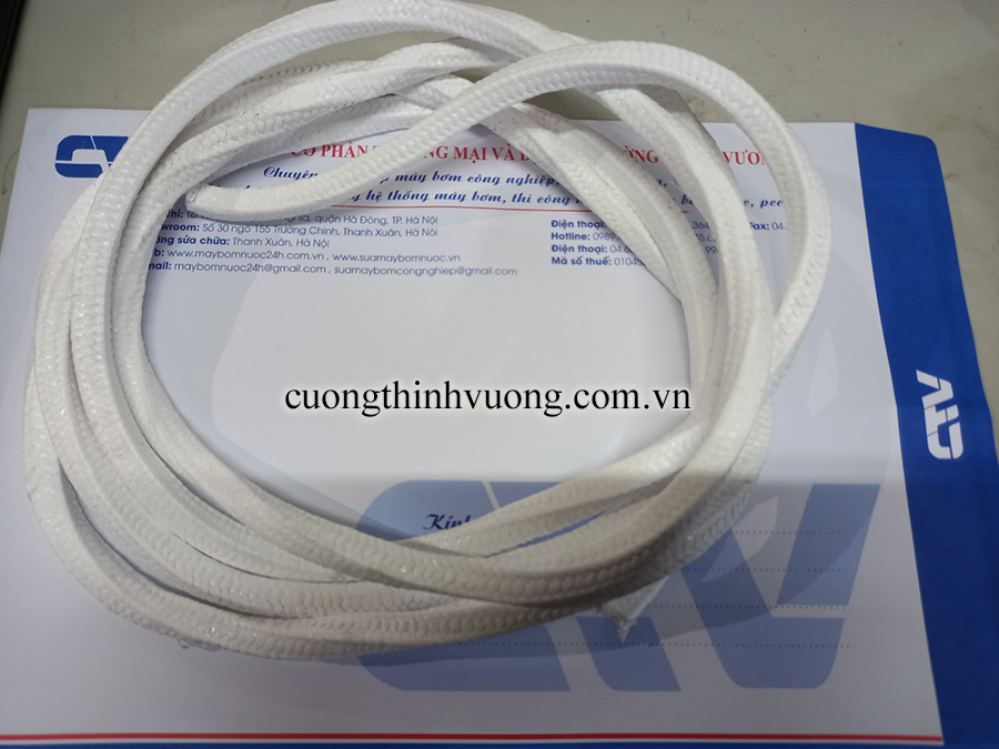 Sợi túp làm kín ( Dây tết chèn) máy bơm Size 8 mm