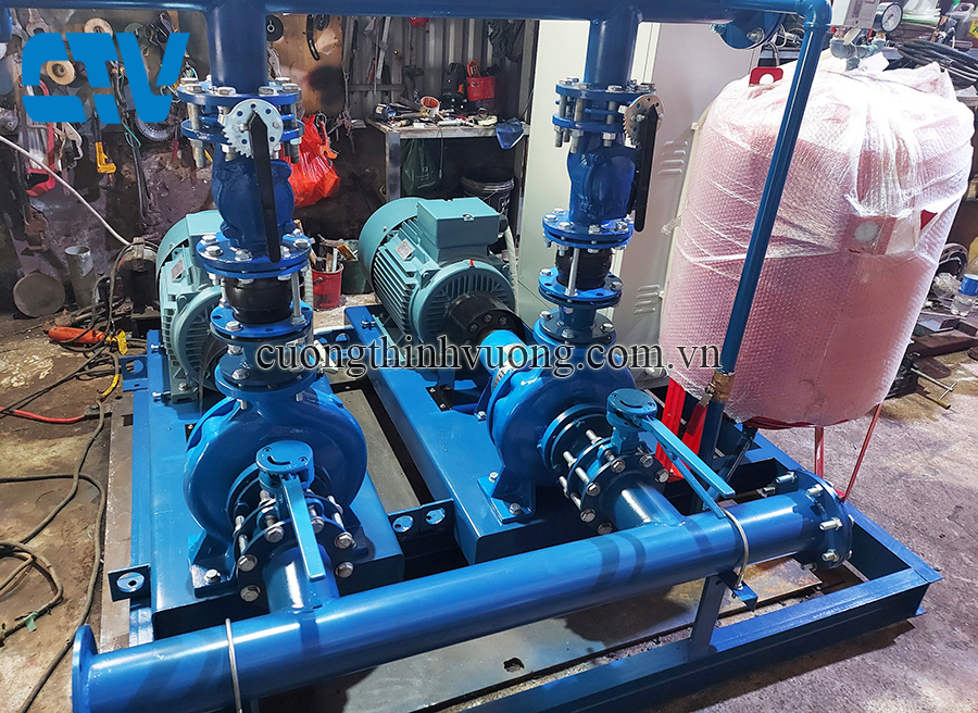 Thiết kế, lắp đặt hệ máy bơm tăng áp công nghiệp Stac 37Kw