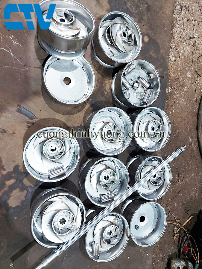 Sửa chữa thay thế ruột buồng bơm công suất lớn