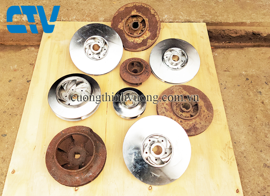 Cung cấp cánh máy bơm theo yêu cầu bằng gang, đồng, inox