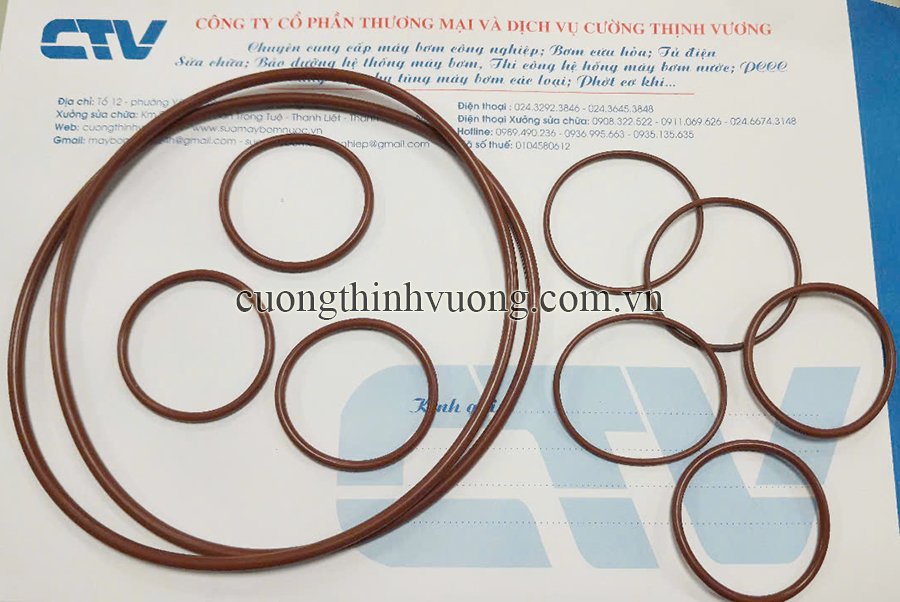 Oring cao su tròn - Gioăng chỉ chịu nhiệt cao su tròn